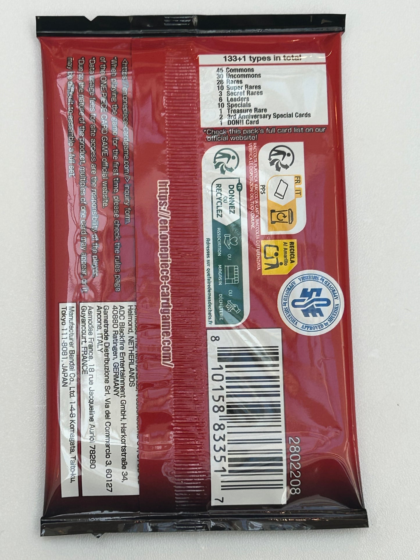 Sobre Cartas One Piece PRB-02