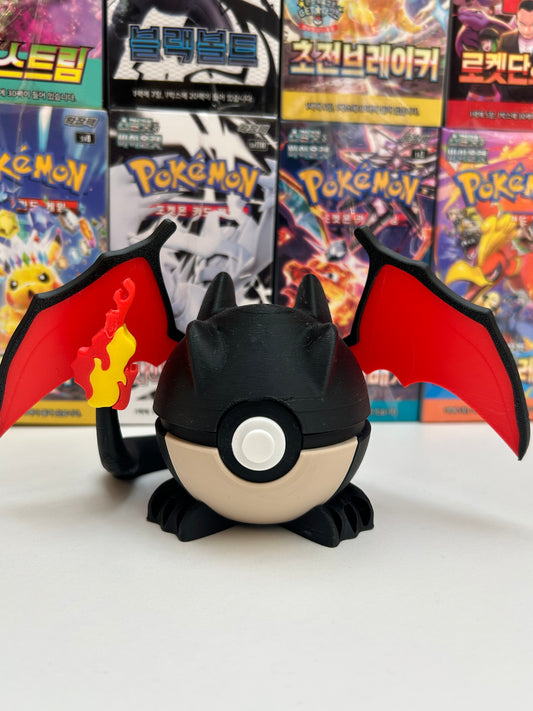 Pokeball 3D Charizard Shiny