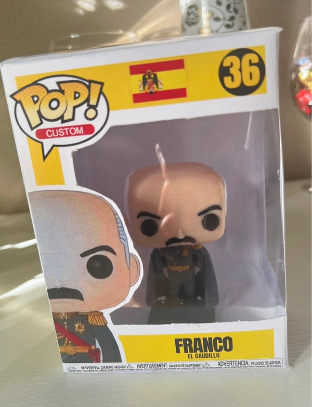 Funko Pop Franco El Caudillo Personalizado 3D