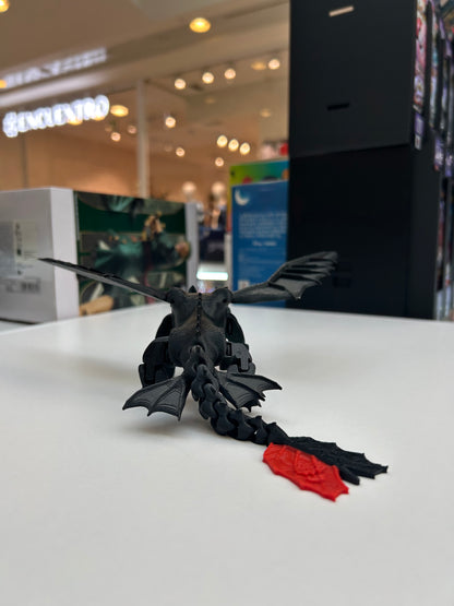 Dragón Articulado 3D Furia Nocturna